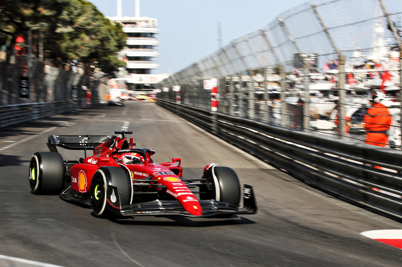 GP MONACO, Charles Leclerc (MON) Ferrari F1-75.
27.05.2022. Formula 1 World Championship, Rd 7, Monaco Grand Prix, Monte Carlo, Monaco, Venerdi'.
 - www.xpbimages.com, EMail: requests@xpbimages.com © Copyright: Coates / XPB Images