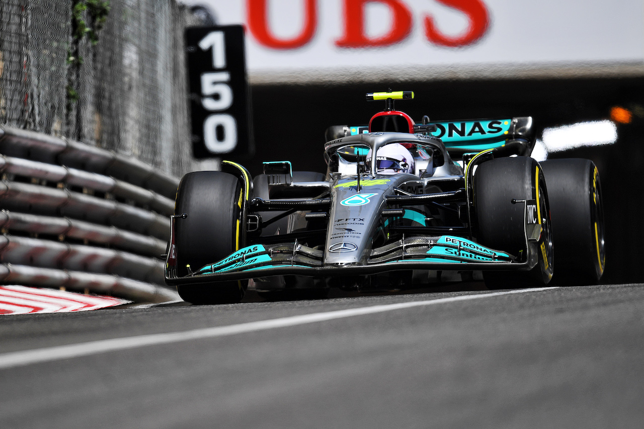 GP MONACO, Lewis Hamilton (GBR) Mercedes AMG F1 W13.
27.05.2022. Formula 1 World Championship, Rd 7, Monaco Grand Prix, Monte Carlo, Monaco, Venerdi'.
- www.xpbimages.com, EMail: requests@xpbimages.com © Copyright: Price / XPB Images