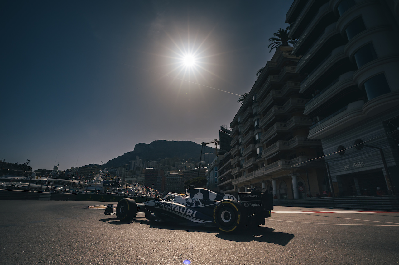 GP MONACO, Pierre Gasly (FRA) AlphaTauri AT03.
27.05.2022. Formula 1 World Championship, Rd 7, Monaco Grand Prix, Monte Carlo, Monaco, Venerdi'.
- www.xpbimages.com, EMail: requests@xpbimages.com © Copyright: Bearne / XPB Images