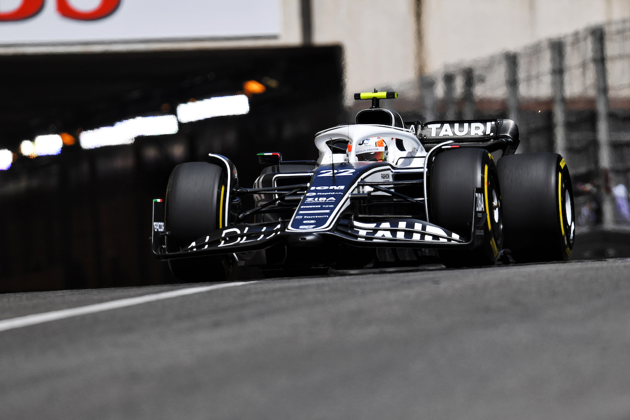 GP MONACO, Yuki Tsunoda (JPN) AlphaTauri AT03.
27.05.2022. Formula 1 World Championship, Rd 7, Monaco Grand Prix, Monte Carlo, Monaco, Venerdi'.
- www.xpbimages.com, EMail: requests@xpbimages.com © Copyright: Price / XPB Images