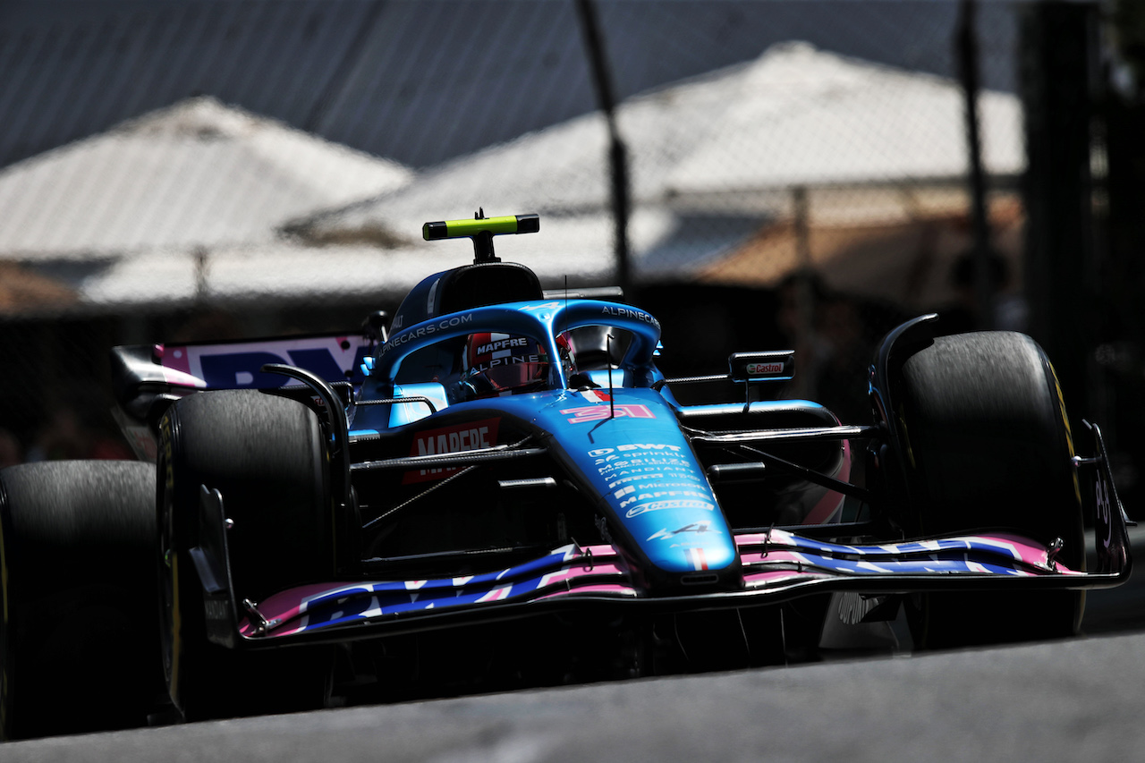 GP MONACO, Esteban Ocon (FRA) Alpine F1 Team A522.

27.05.2022. Formula 1 World Championship, Rd 7, Monaco Grand Prix, Monte Carlo, Monaco, Venerdi'.
 - www.xpbimages.com, EMail: requests@xpbimages.com © Copyright: Coates / XPB Images