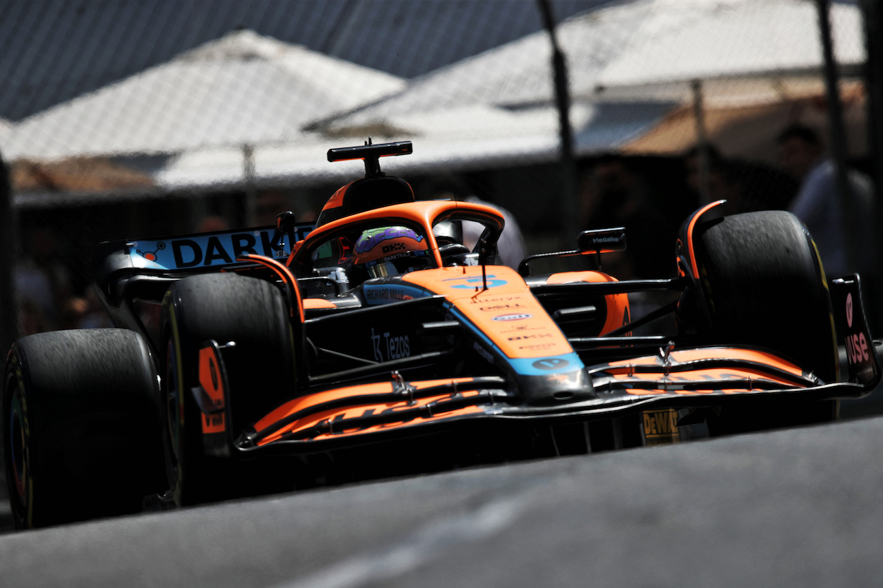 GP MONACO, Daniel Ricciardo (AUS) McLaren MCL36.
27.05.2022. Formula 1 World Championship, Rd 7, Monaco Grand Prix, Monte Carlo, Monaco, Venerdi'.
 - www.xpbimages.com, EMail: requests@xpbimages.com © Copyright: Coates / XPB Images