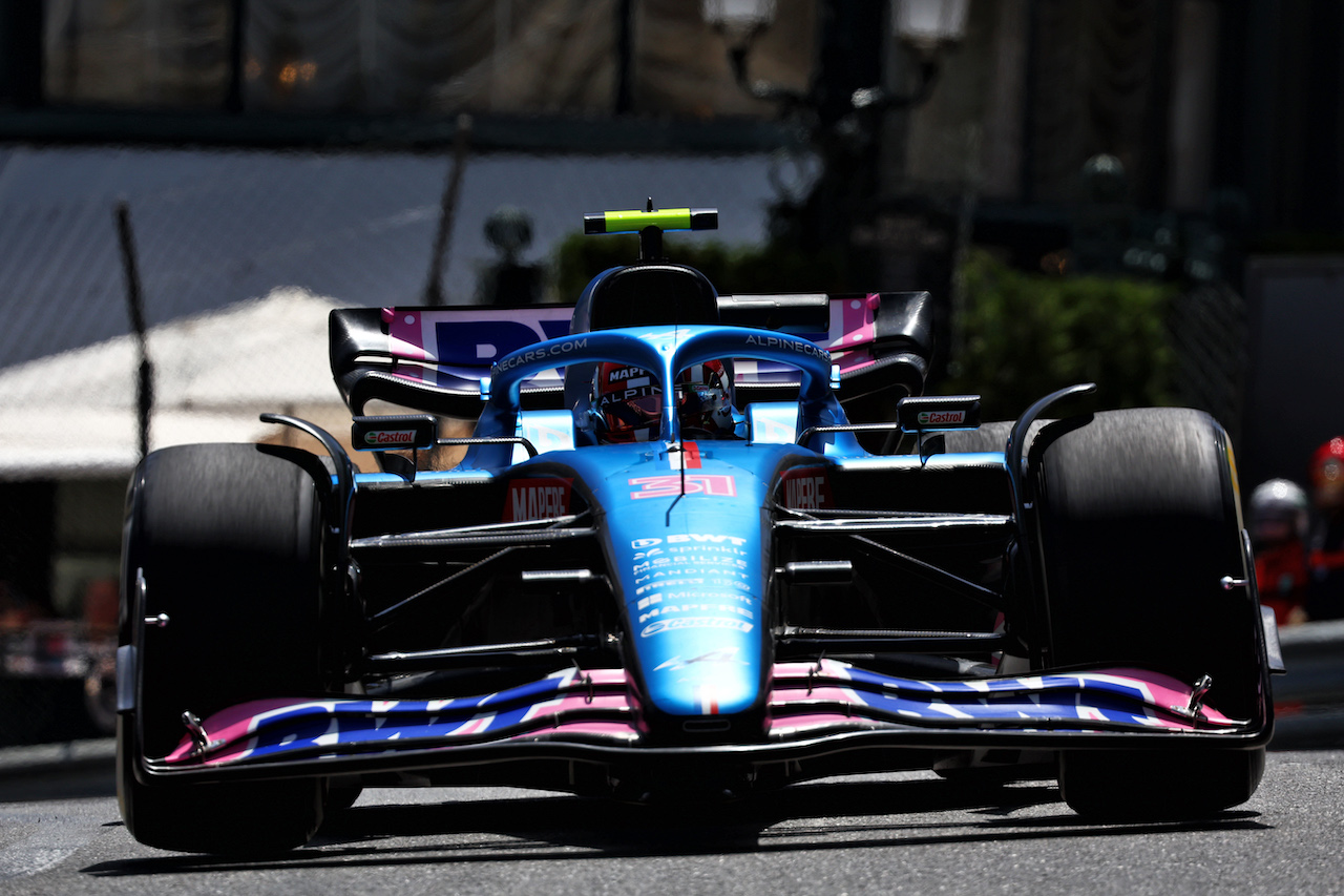 GP MONACO, Esteban Ocon (FRA) Alpine F1 Team A522.
27.05.2022. Formula 1 World Championship, Rd 7, Monaco Grand Prix, Monte Carlo, Monaco, Venerdi'.
- www.xpbimages.com, EMail: requests@xpbimages.com © Copyright: Batchelor / XPB Images