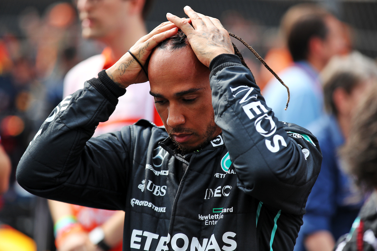 GP OLANDA, Lewis Hamilton (GBR) Mercedes AMG F1 on the grid.
04.09.2022. Formula 1 World Championship, Rd 14, Dutch Grand Prix, Zandvoort, Netherlands, Gara Day.
 - www.xpbimages.com, EMail: requests@xpbimages.com © Copyright: Coates / XPB Images
