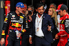 GP OLANDA, (L to R): Max Verstappen (NLD) Red Bull Racing with Mohammed Bin Sulayem (UAE) FIA President e Charles Leclerc (MON) Ferrari in parc ferme.
04.09.2022. Formula 1 World Championship, Rd 14, Dutch Grand Prix, Zandvoort, Netherlands, Gara Day.
 - www.xpbimages.com, EMail: requests@xpbimages.com © Copyright: Coates / XPB Images