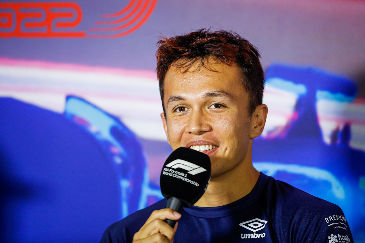 GP OLANDA, Alexander Albon (THA) Williams Racing in the FIA Press Conference.
01.09.2022. Formula 1 World Championship, Rd 14, Dutch Grand Prix, Zandvoort, Netherlands, Preparation Day.
- www.xpbimages.com, EMail: requests@xpbimages.com © Copyright: XPB Images