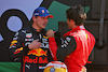 GP OLANDA, (L to R): pole sitter Max Verstappen (NLD) Red Bull Racing with Charles Leclerc (MON) Ferrari in qualifying parc ferme.
03.09.2022. Formula 1 World Championship, Rd 14, Dutch Grand Prix, Zandvoort, Netherlands, Qualifiche Day.
- www.xpbimages.com, EMail: requests@xpbimages.com © Copyright: Miltenburg / XPB Images