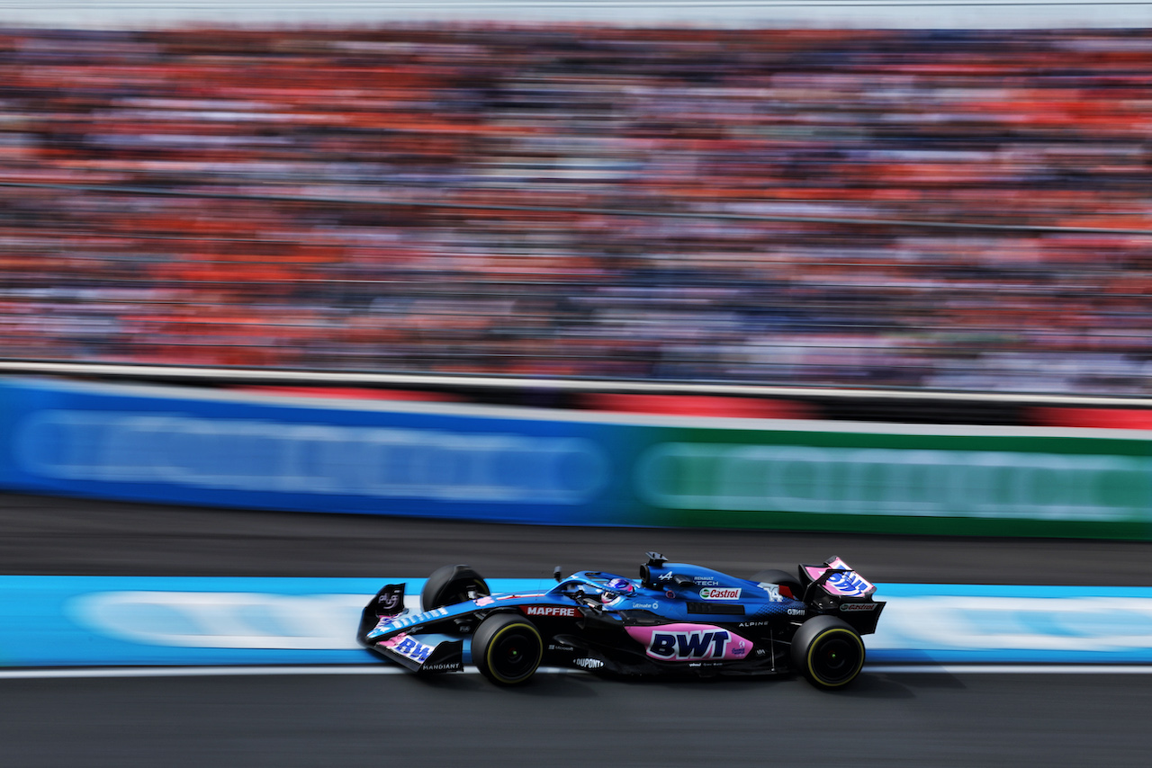 GP OLANDA, Fernando Alonso (ESP) Alpine F1 Team A522.
02.09.2022. Formula 1 World Championship, Rd 14, Dutch Grand Prix, Zandvoort, Netherlands, Practice Day.
- www.xpbimages.com, EMail: requests@xpbimages.com © Copyright: Bearne / XPB Images