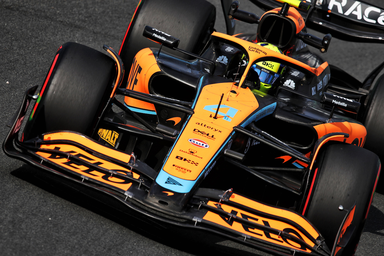 GP OLANDA, Lando Norris (GBR) McLaren MCL36.
02.09.2022. Formula 1 World Championship, Rd 14, Dutch Grand Prix, Zandvoort, Netherlands, Practice Day.
 - www.xpbimages.com, EMail: requests@xpbimages.com © Copyright: Coates / XPB Images