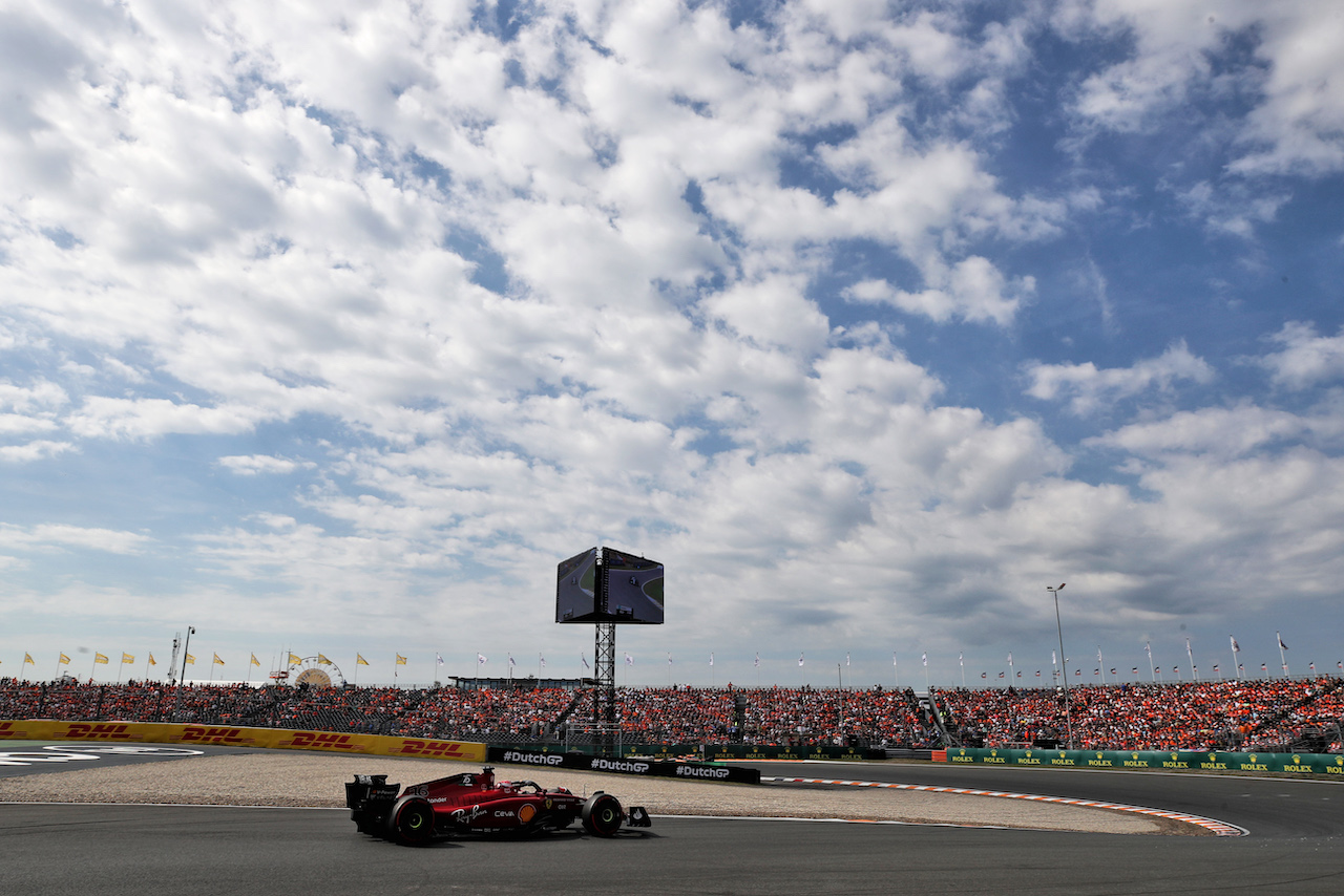 GP OLANDA, Charles Leclerc (MON) Ferrari F1-75.
02.09.2022. Formula 1 World Championship, Rd 14, Dutch Grand Prix, Zandvoort, Netherlands, Practice Day.
 - www.xpbimages.com, EMail: requests@xpbimages.com © Copyright: Coates / XPB Images