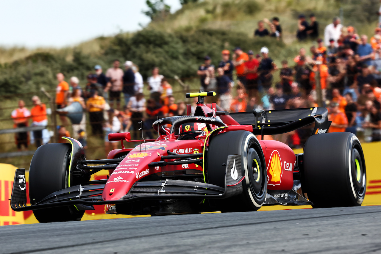 GP OLANDA, Carlos Sainz Jr (ESP) Ferrari F1-75.
02.09.2022. Formula 1 World Championship, Rd 14, Dutch Grand Prix, Zandvoort, Netherlands, Practice Day.
- www.xpbimages.com, EMail: requests@xpbimages.com © Copyright: Miltenburg / XPB Images