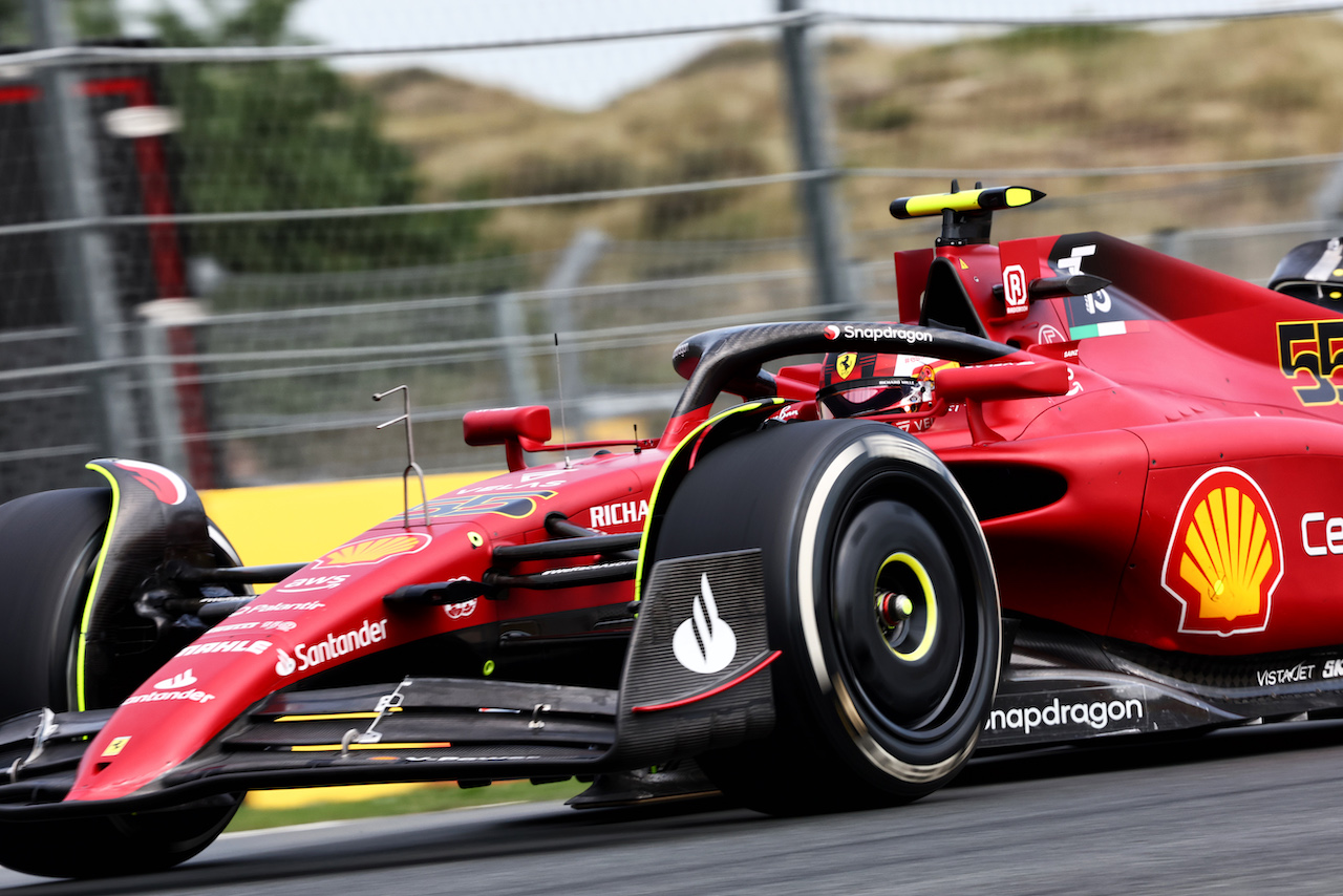 GP OLANDA, Carlos Sainz Jr (ESP) Ferrari F1-75.
02.09.2022. Formula 1 World Championship, Rd 14, Dutch Grand Prix, Zandvoort, Netherlands, Practice Day.
- www.xpbimages.com, EMail: requests@xpbimages.com © Copyright: Miltenburg / XPB Images