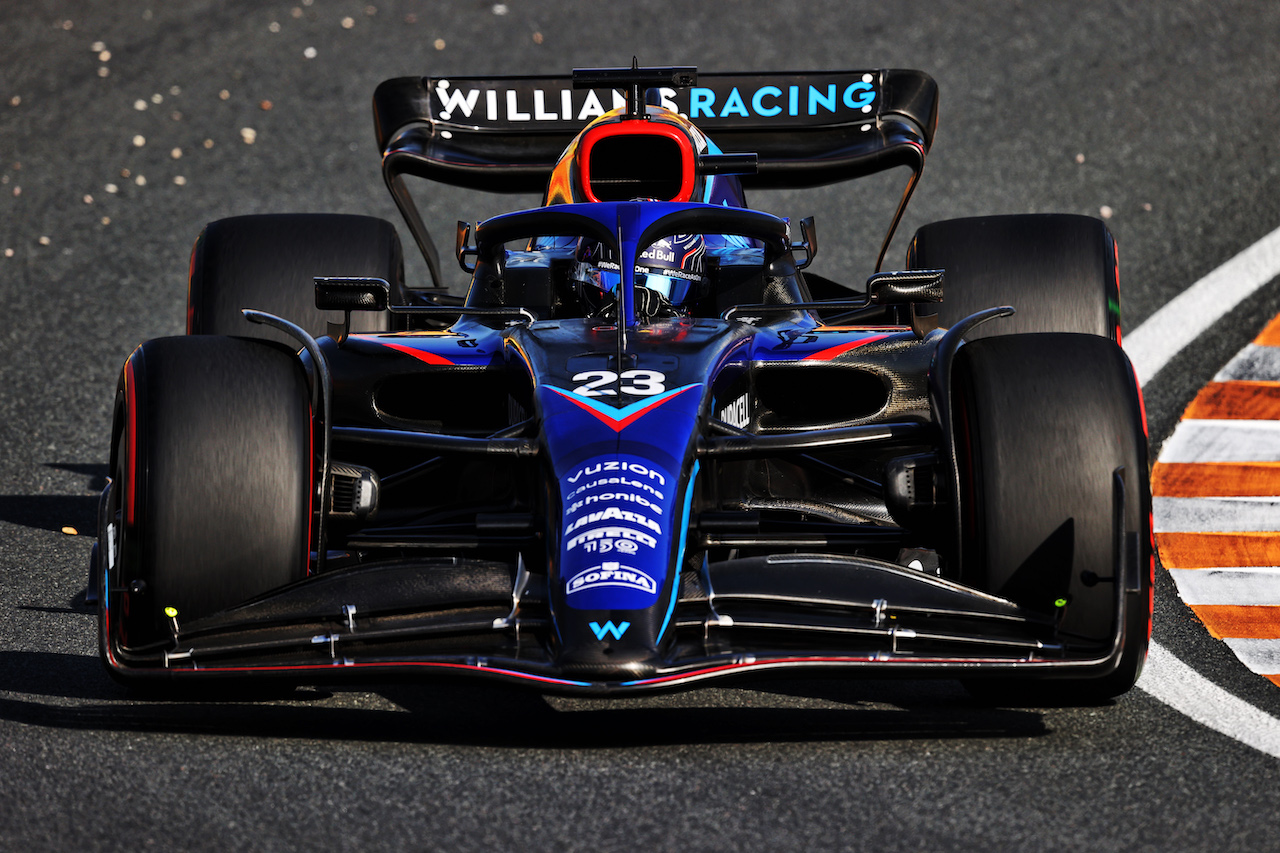GP OLANDA, Alexander Albon (THA) Williams Racing FW44.
02.09.2022. Formula 1 World Championship, Rd 14, Dutch Grand Prix, Zandvoort, Netherlands, Practice Day.
- www.xpbimages.com, EMail: requests@xpbimages.com © Copyright: Moy / XPB Images