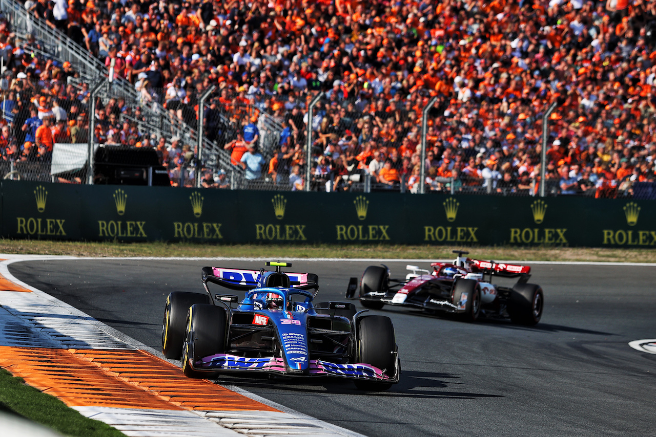GP OLANDA, Esteban Ocon (FRA) Alpine F1 Team A522.
02.09.2022. Formula 1 World Championship, Rd 14, Dutch Grand Prix, Zandvoort, Netherlands, Practice Day.
- www.xpbimages.com, EMail: requests@xpbimages.com © Copyright: Moy / XPB Images