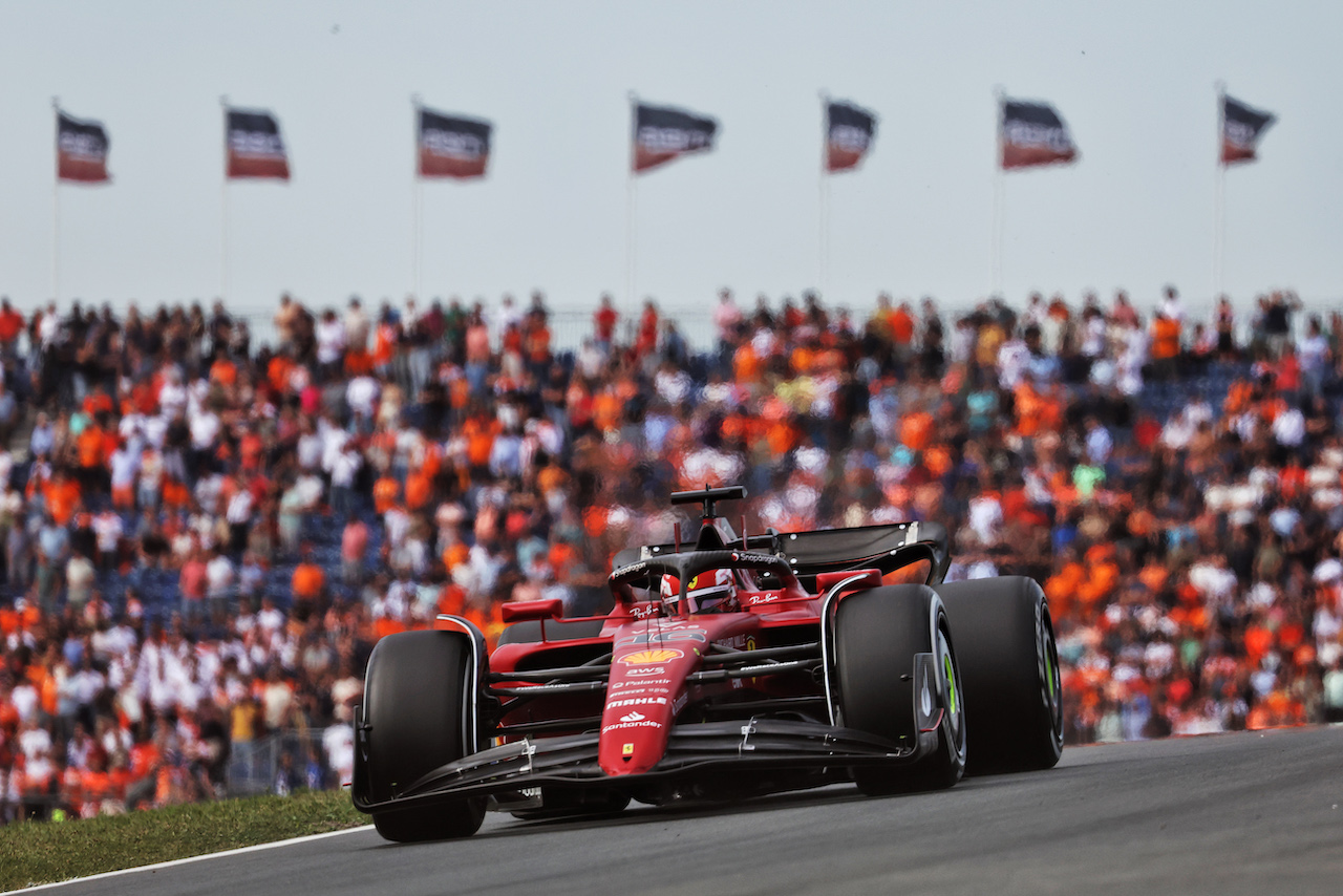 GP OLANDA, Charles Leclerc (MON) Ferrari F1-75.
02.09.2022. Formula 1 World Championship, Rd 14, Dutch Grand Prix, Zandvoort, Netherlands, Practice Day.
- www.xpbimages.com, EMail: requests@xpbimages.com © Copyright: Bearne / XPB Images