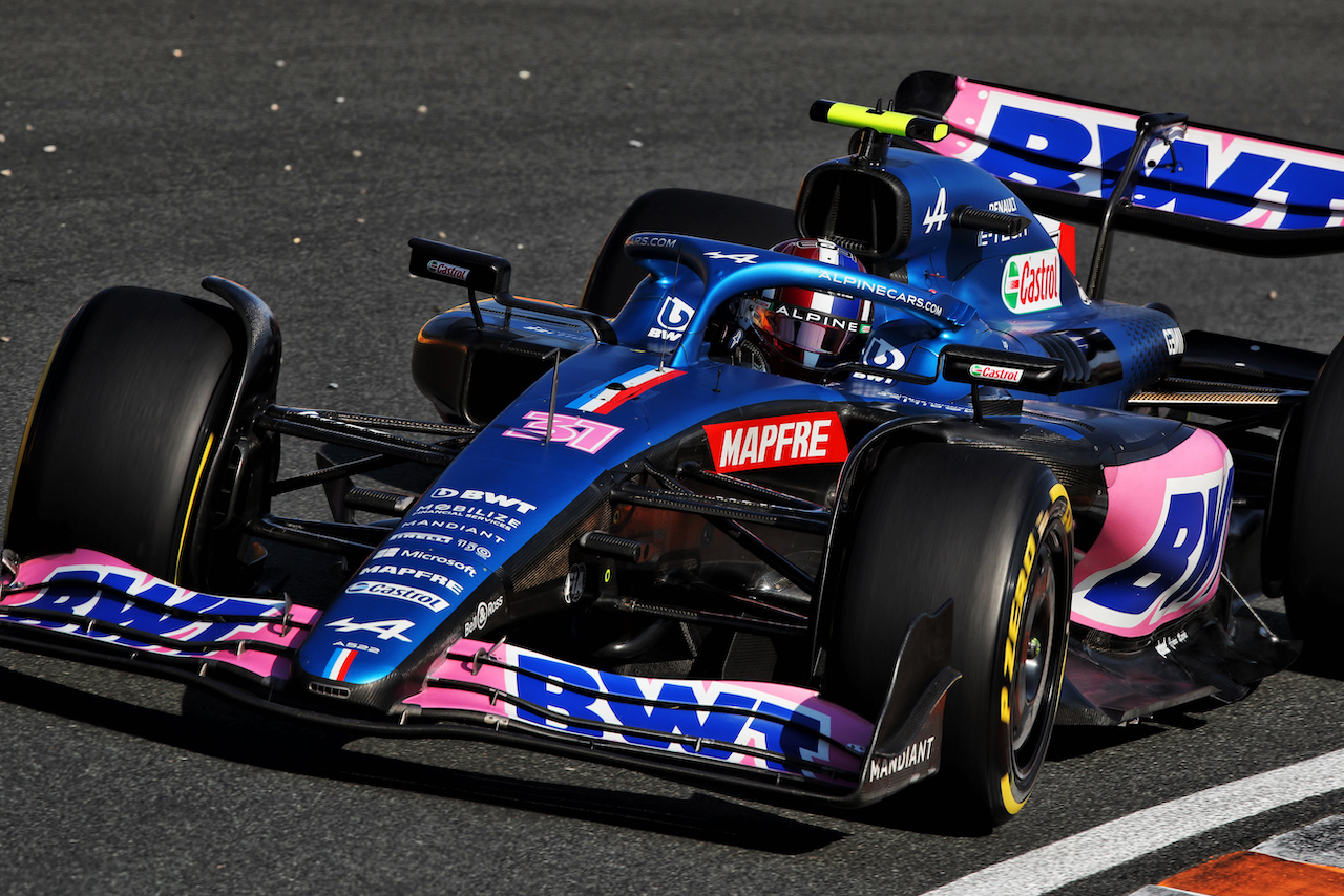 GP OLANDA, Esteban Ocon (FRA) Alpine F1 Team A522.
02.09.2022. Formula 1 World Championship, Rd 14, Dutch Grand Prix, Zandvoort, Netherlands, Practice Day.
 - www.xpbimages.com, EMail: requests@xpbimages.com © Copyright: Coates / XPB Images
