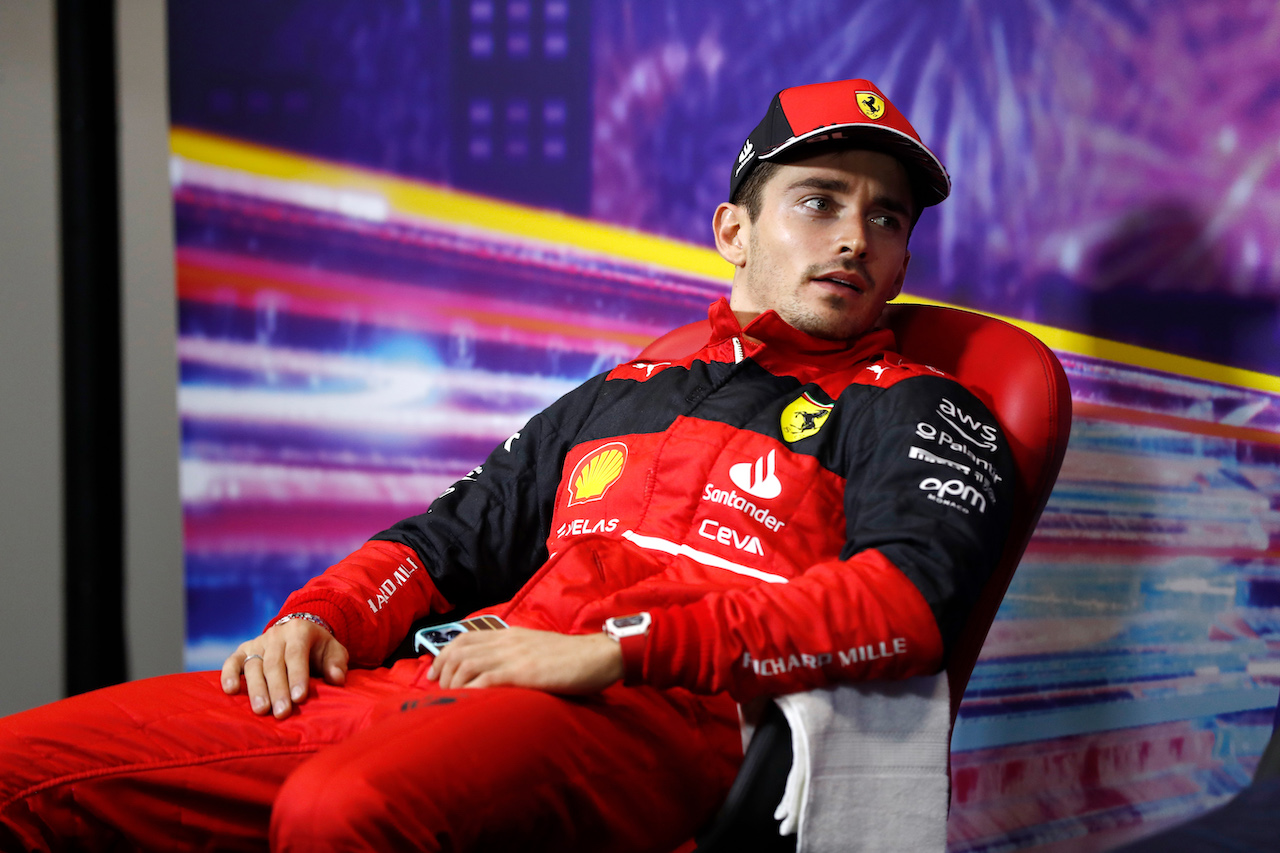 GP SINGAPORE, Charles Leclerc (MON) Ferrari in the post race FIA Press Conference.
02.10.2022. Formula 1 World Championship, Rd 17, Singapore Grand Prix, Marina Bay Street Circuit, Singapore, Gara Day.
- www.xpbimages.com, EMail: requests@xpbimages.com © Copyright: XPB Images