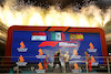 GP SINGAPORE, 1st place Sergio Perez (MEX) Red Bull Racing RB18, 2nd place Charles Leclerc (MON) Ferrari F1-75 e 3rd place Carlos Sainz Jr (ESP) Ferrari F1-75.
02.10.2022. Formula 1 World Championship, Rd 17, Singapore Grand Prix, Marina Bay Street Circuit, Singapore, Gara Day.
- www.xpbimages.com, EMail: requests@xpbimages.com ¬© Copyright: Batchelor / XPB Images