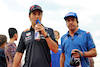 GP SINGAPORE, (L to R): Sergio Perez (MEX) Red Bull Racing e Fernando Alonso (ESP) Alpine F1 Team on the drivers parade.
02.10.2022. Formula 1 World Championship, Rd 17, Singapore Grand Prix, Marina Bay Street Circuit, Singapore, Gara Day.
- www.xpbimages.com, EMail: requests@xpbimages.com © Copyright: Bearne / XPB Images