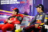 GP SINGAPORE, (L to R): Charles Leclerc (MON) Ferrari e Sergio Perez (MEX) Red Bull Racing in the post race FIA Press Conference.
02.10.2022. Formula 1 World Championship, Rd 17, Singapore Grand Prix, Marina Bay Street Circuit, Singapore, Gara Day.
- www.xpbimages.com, EMail: requests@xpbimages.com © Copyright: XPB Images