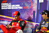 GP SINGAPORE, (L to R): Charles Leclerc (MON) Ferrari e Sergio Perez (MEX) Red Bull Racing in the post race FIA Press Conference.
02.10.2022. Formula 1 World Championship, Rd 17, Singapore Grand Prix, Marina Bay Street Circuit, Singapore, Gara Day.
- www.xpbimages.com, EMail: requests@xpbimages.com © Copyright: XPB Images