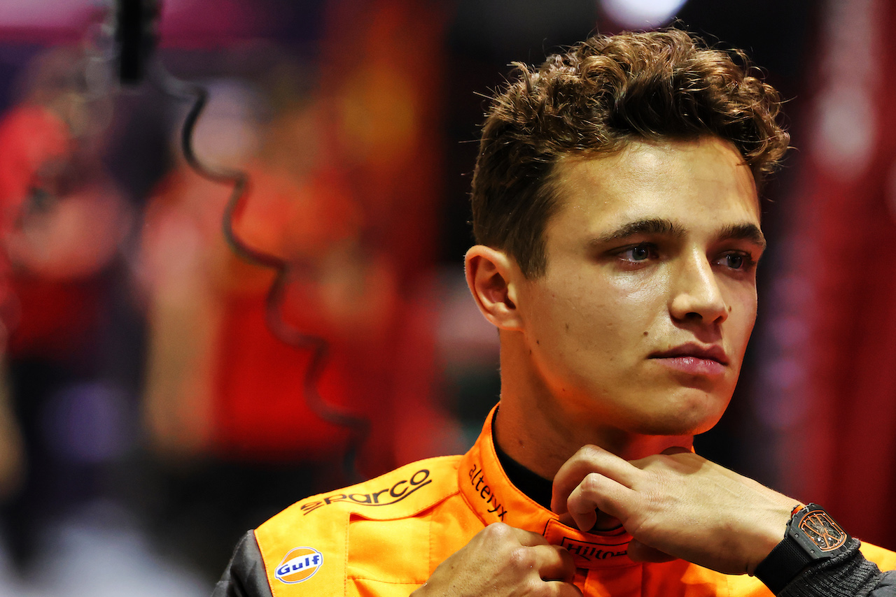 GP SINGAPORE, Lando Norris (GBR) McLaren.
29.09.2022. Formula 1 World Championship, Rd 17, Singapore Grand Prix, Marina Bay Street Circuit, Singapore, Preparation Day.
 - www.xpbimages.com, EMail: requests@xpbimages.com © Copyright: Coates / XPB Images