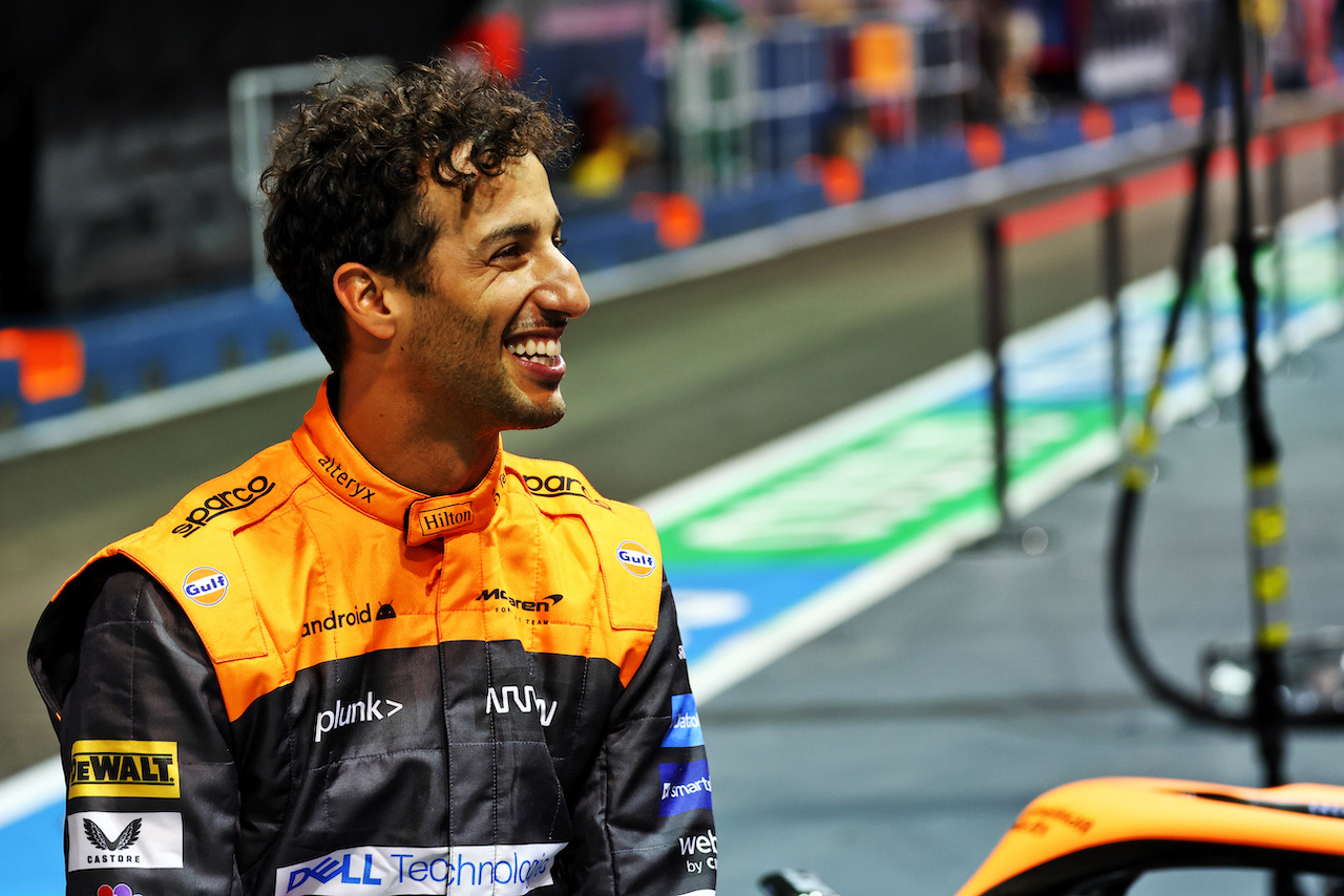 GP SINGAPORE, Daniel Ricciardo (AUS) McLaren.
29.09.2022. Formula 1 World Championship, Rd 17, Singapore Grand Prix, Marina Bay Street Circuit, Singapore, Preparation Day.
 - www.xpbimages.com, EMail: requests@xpbimages.com © Copyright: Coates / XPB Images