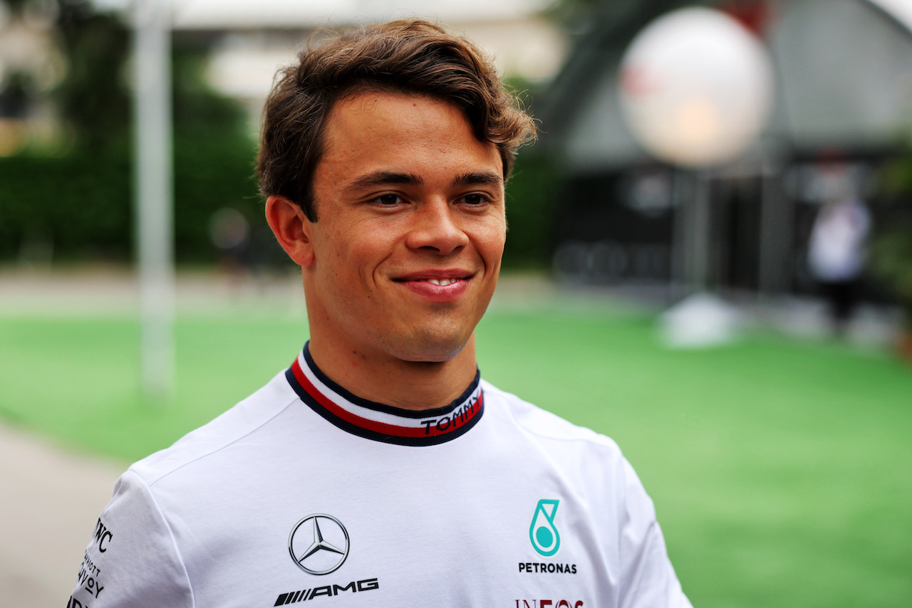 GP SINGAPORE, Nyck de Vries (NLD) Williams Racing Reserve Driver.
29.09.2022. Formula 1 World Championship, Rd 17, Singapore Grand Prix, Marina Bay Street Circuit, Singapore, Preparation Day.
- www.xpbimages.com, EMail: requests@xpbimages.com © Copyright: Bearne / XPB Images