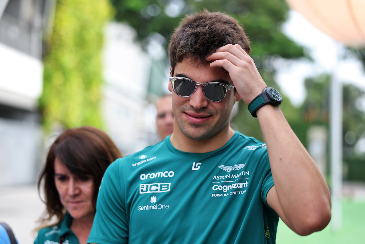 GP SINGAPORE, Lance Stroll (CDN) Aston Martin F1 Team.
29.09.2022. Formula 1 World Championship, Rd 17, Singapore Grand Prix, Marina Bay Street Circuit, Singapore, Preparation Day.
- www.xpbimages.com, EMail: requests@xpbimages.com © Copyright: Bearne / XPB Images