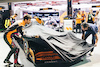 GP SINGAPORE, Daniel Ricciardo (AUS) McLaren with Haider Rafique, Chief Marketing Officer, OKX - McLaren MCL36 livery reveal.
29.09.2022. Formula 1 World Championship, Rd 17, Singapore Grand Prix, Marina Bay Street Circuit, Singapore, Preparation Day.
- www.xpbimages.com, EMail: requests@xpbimages.com © Copyright: Bearne / XPB Images
