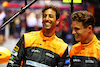 GP SINGAPORE, (L to R): Daniel Ricciardo (AUS) McLaren with team mate Lando Norris (GBR) McLaren.
29.09.2022. Formula 1 World Championship, Rd 17, Singapore Grand Prix, Marina Bay Street Circuit, Singapore, Preparation Day.
 - www.xpbimages.com, EMail: requests@xpbimages.com © Copyright: Coates / XPB Images