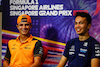 GP SINGAPORE, (L to R): Lando Norris (GBR) McLaren e Alexander Albon (THA) Williams Racing in the FIA Press Conference.
29.09.2022. Formula 1 World Championship, Rd 17, Singapore Grand Prix, Marina Bay Street Circuit, Singapore, Preparation Day.
- www.xpbimages.com, EMail: requests@xpbimages.com © Copyright: XPB Images