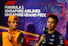 GP SINGAPORE, (L to R): Lando Norris (GBR) McLaren e Alexander Albon (THA) Williams Racing in the FIA Press Conference.
29.09.2022. Formula 1 World Championship, Rd 17, Singapore Grand Prix, Marina Bay Street Circuit, Singapore, Preparation Day.
- www.xpbimages.com, EMail: requests@xpbimages.com © Copyright: XPB Images