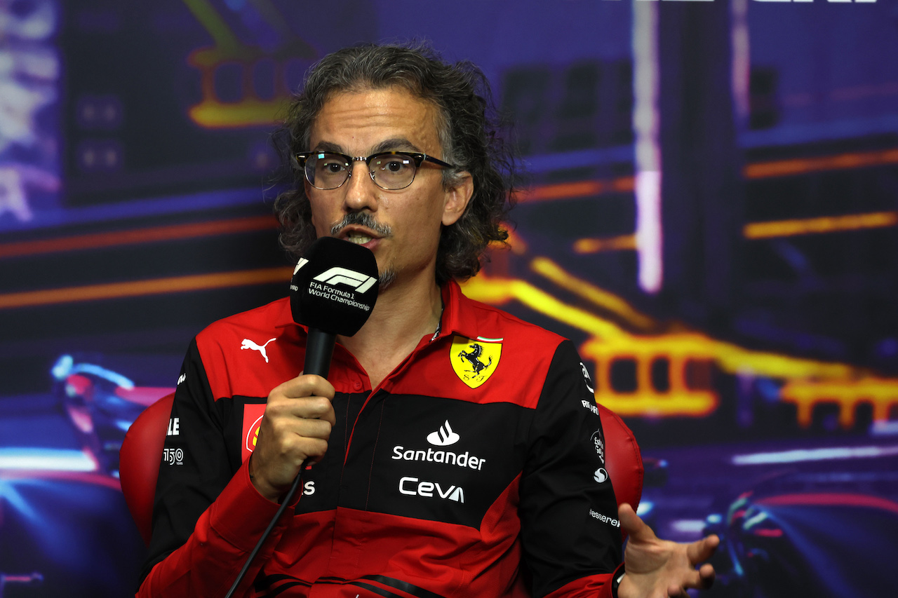 GP SINGAPORE, Laurent Mekies (FRA) Ferrari Sporting Director in the FIA Press Conference.
01.10.2022. Formula 1 World Championship, Rd 17, Singapore Grand Prix, Marina Bay Street Circuit, Singapore, Qualifiche Day.
- www.xpbimages.com, EMail: requests@xpbimages.com © Copyright: XPB Images