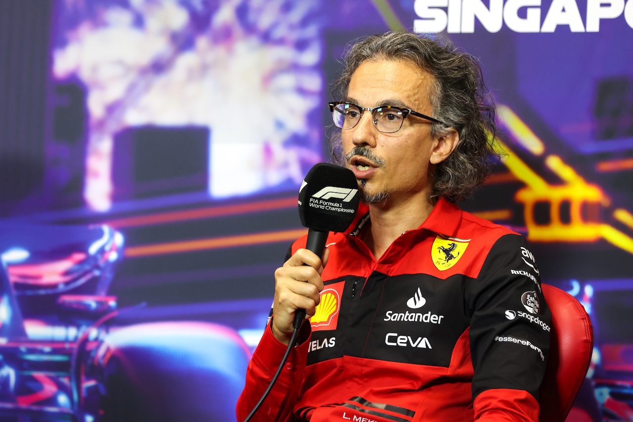 GP SINGAPORE, Laurent Mekies (FRA) Ferrari Sporting Director in the FIA Press Conference.
01.10.2022. Formula 1 World Championship, Rd 17, Singapore Grand Prix, Marina Bay Street Circuit, Singapore, Qualifiche Day.
- www.xpbimages.com, EMail: requests@xpbimages.com © Copyright: XPB Images