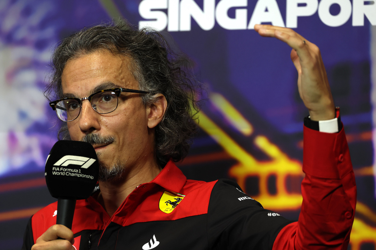 GP SINGAPORE, Laurent Mekies (FRA) Ferrari Sporting Director in the FIA Press Conference.
01.10.2022. Formula 1 World Championship, Rd 17, Singapore Grand Prix, Marina Bay Street Circuit, Singapore, Qualifiche Day.
- www.xpbimages.com, EMail: requests@xpbimages.com © Copyright: XPB Images