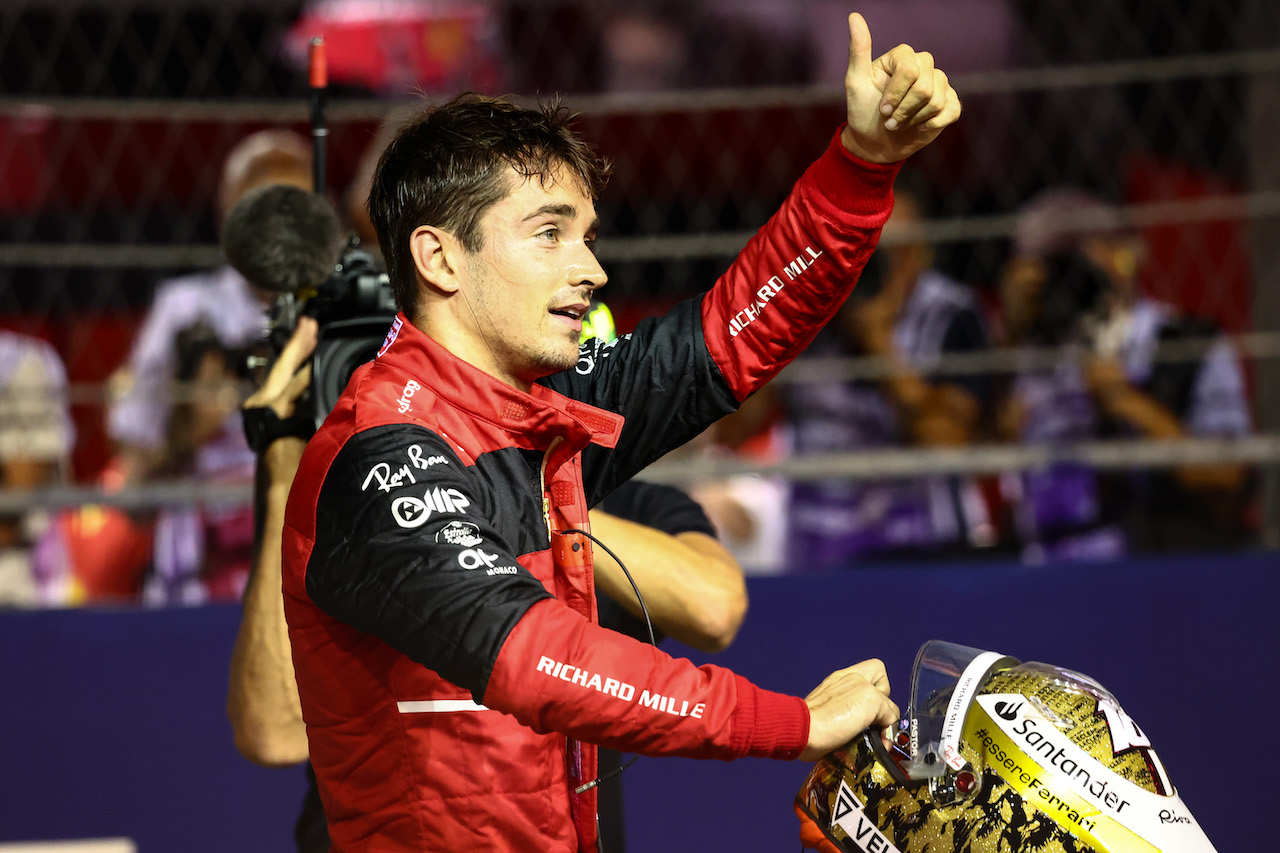 GP SINGAPORE, Charles Leclerc (FRA), Ferrari 
01.10.2022. Formula 1 World Championship, Rd 17, Singapore Grand Prix, Marina Bay Street Circuit, Singapore, Qualifiche Day.
- www.xpbimages.com, EMail: requests@xpbimages.com ¬© Copyright: Charniaux / XPB Images