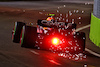 GP SINGAPORE, Sergio Perez (MEX) Red Bull Racing RB18 sends sparks flying.
01.10.2022. Formula 1 World Championship, Rd 17, Singapore Grand Prix, Marina Bay Street Circuit, Singapore, Qualifiche Day.
 - www.xpbimages.com, EMail: requests@xpbimages.com © Copyright: Coates / XPB Images