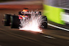 GP SINGAPORE, Max Verstappen (NLD) Red Bull Racing RB18 sends sparks flying.
01.10.2022. Formula 1 World Championship, Rd 17, Singapore Grand Prix, Marina Bay Street Circuit, Singapore, Qualifiche Day.
 - www.xpbimages.com, EMail: requests@xpbimages.com © Copyright: Coates / XPB Images