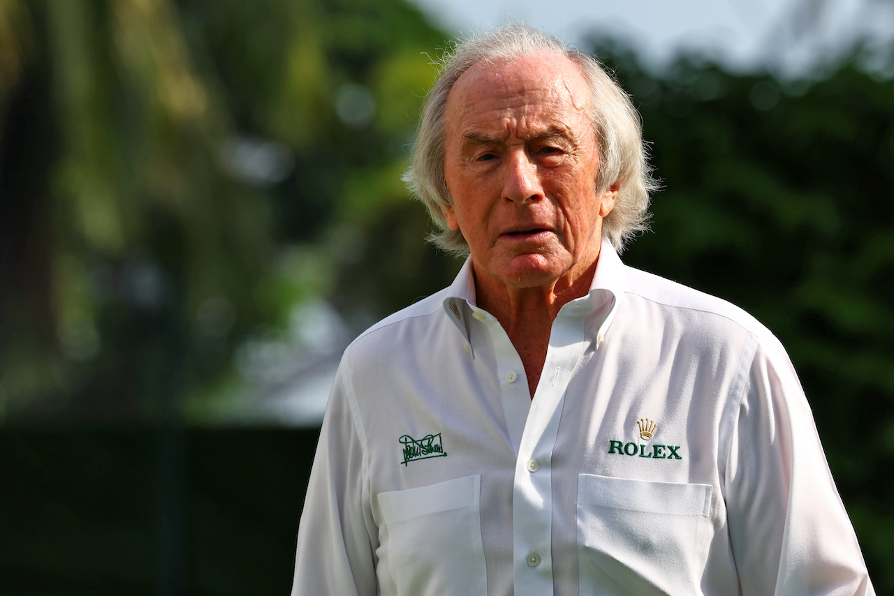 GP SINGAPORE, Jackie Stewart (GBR).
30.09.2022. Formula 1 World Championship, Rd 17, Singapore Grand Prix, Marina Bay Street Circuit, Singapore, Practice Day.
- www.xpbimages.com, EMail: requests@xpbimages.com © Copyright: Batchelor / XPB Images