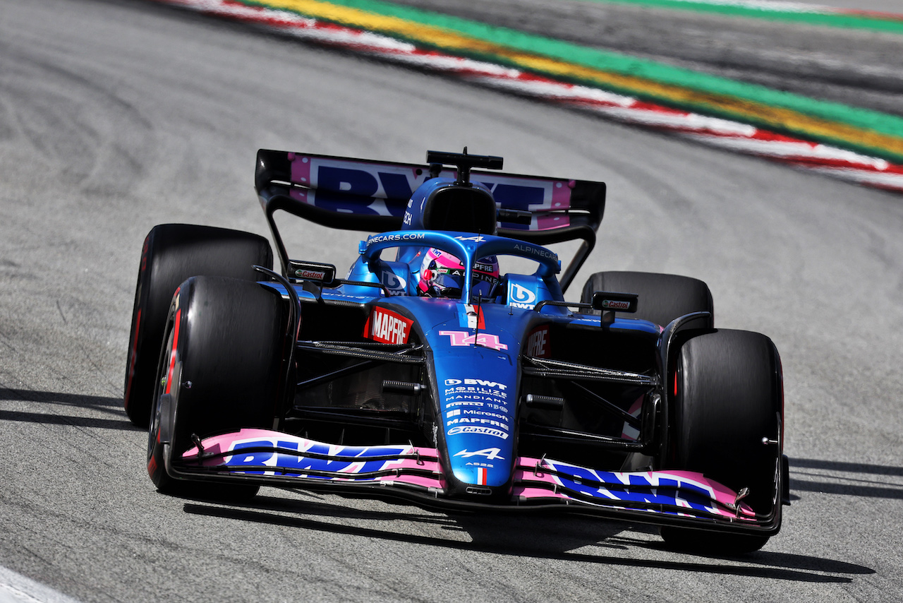 GP SPAGNA, Fernando Alonso (ESP) Alpine F1 Team A522.
22.05.2022. Formula 1 World Championship, Rd 6, Spanish Grand Prix, Barcelona, Spain, Gara Day.
- www.xpbimages.com, EMail: requests@xpbimages.com © Copyright: Bearne / XPB Images