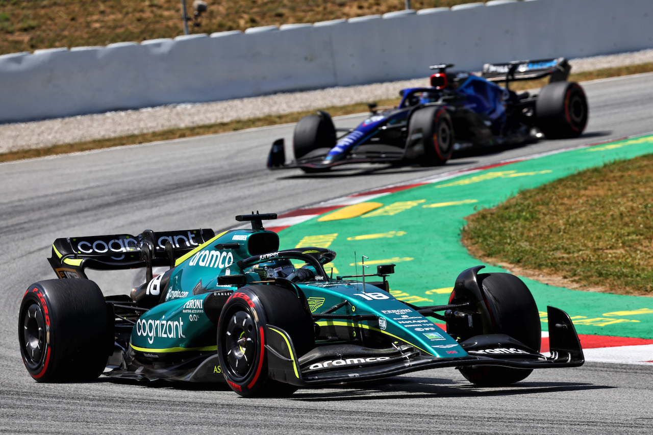 GP SPAGNA, Lance Stroll (CDN) Aston Martin F1 Team AMR22.
22.05.2022. Formula 1 World Championship, Rd 6, Spanish Grand Prix, Barcelona, Spain, Gara Day.
- www.xpbimages.com, EMail: requests@xpbimages.com © Copyright: Batchelor / XPB Images