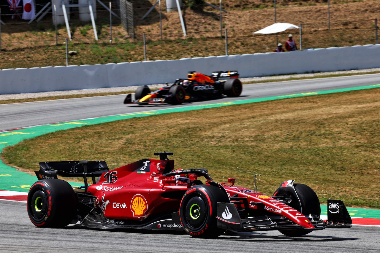 GP SPAGNA, Charles Leclerc (MON) Ferrari F1-75.
22.05.2022. Formula 1 World Championship, Rd 6, Spanish Grand Prix, Barcelona, Spain, Gara Day.
- www.xpbimages.com, EMail: requests@xpbimages.com © Copyright: Batchelor / XPB Images