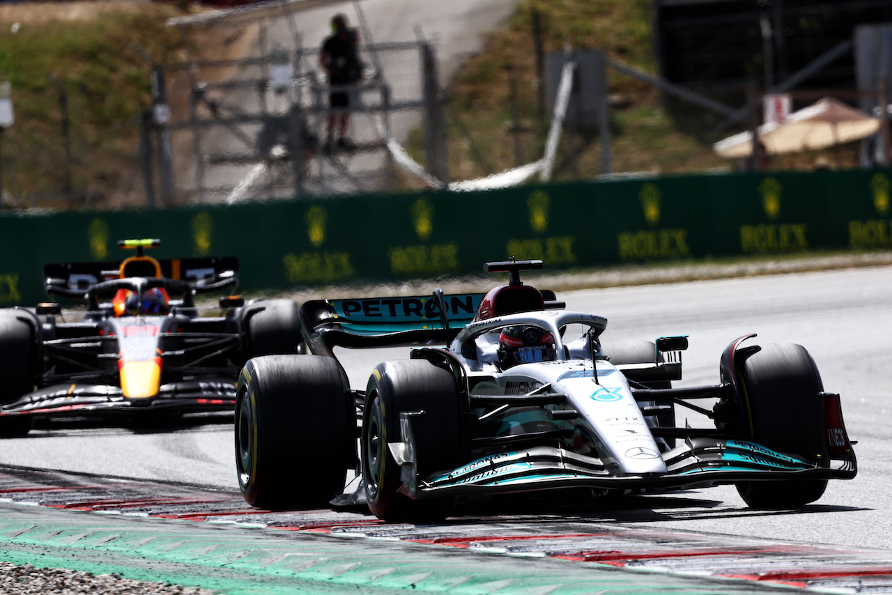 GP SPAGNA, George Russell (GBR) Mercedes AMG F1 W13.
22.05.2022. Formula 1 World Championship, Rd 6, Spanish Grand Prix, Barcelona, Spain, Gara Day.
- www.xpbimages.com, EMail: requests@xpbimages.com © Copyright: Batchelor / XPB Images