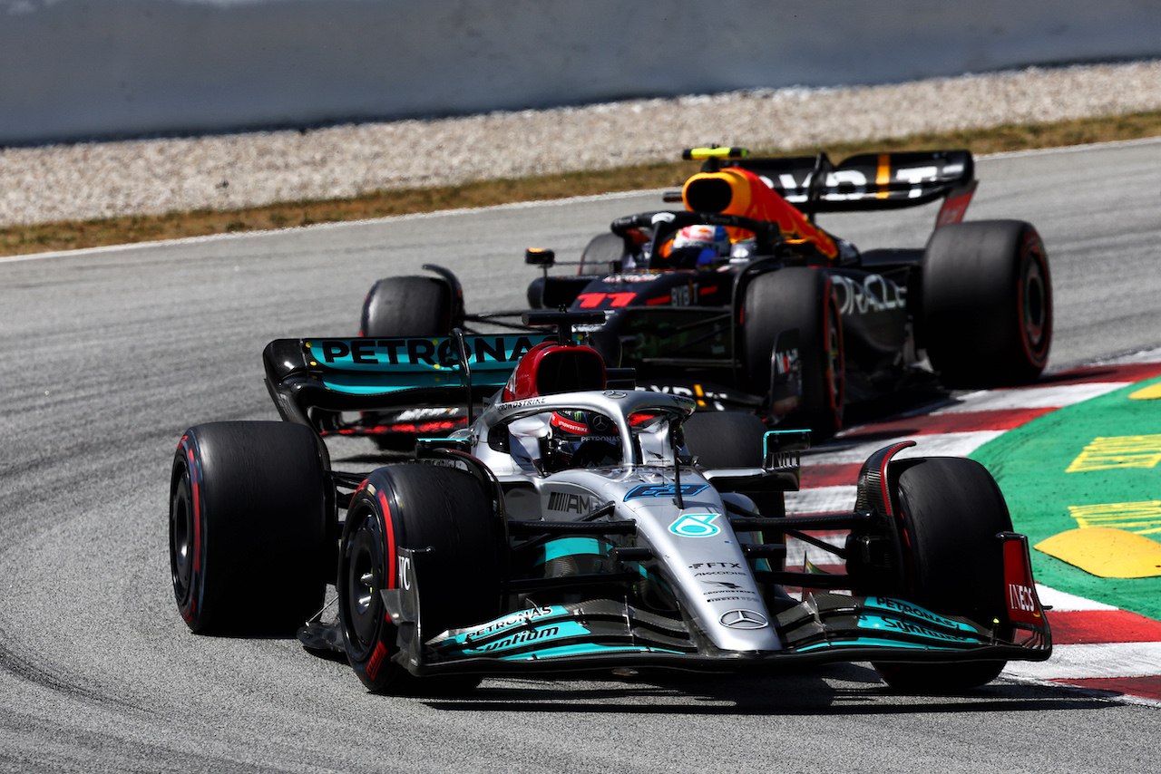 GP SPAGNA, George Russell (GBR) Mercedes AMG F1 W13.
22.05.2022. Formula 1 World Championship, Rd 6, Spanish Grand Prix, Barcelona, Spain, Gara Day.
- www.xpbimages.com, EMail: requests@xpbimages.com © Copyright: Batchelor / XPB Images