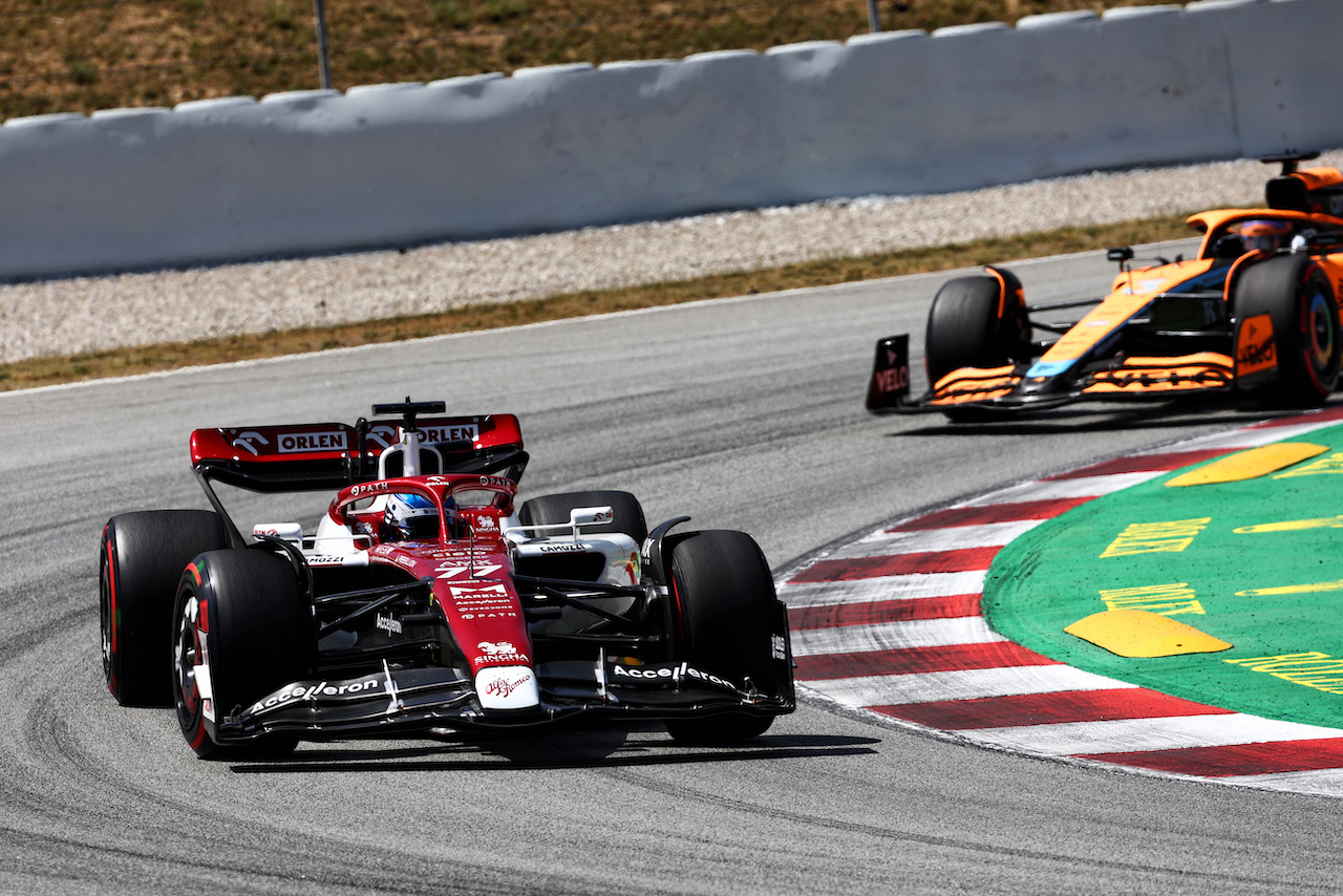 GP SPAGNA, Valtteri Bottas (FIN) Alfa Romeo F1 Team C42.
22.05.2022. Formula 1 World Championship, Rd 6, Spanish Grand Prix, Barcelona, Spain, Gara Day.
- www.xpbimages.com, EMail: requests@xpbimages.com © Copyright: Batchelor / XPB Images