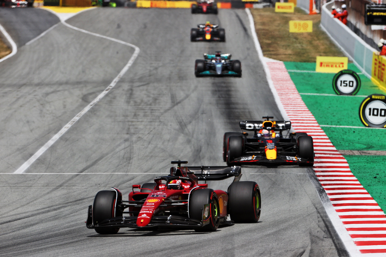 GP SPAGNA, Charles Leclerc (MON) Ferrari F1-75.
22.05.2022. Formula 1 World Championship, Rd 6, Spanish Grand Prix, Barcelona, Spain, Gara Day.
- www.xpbimages.com, EMail: requests@xpbimages.com © Copyright: Charniaux / XPB Images
