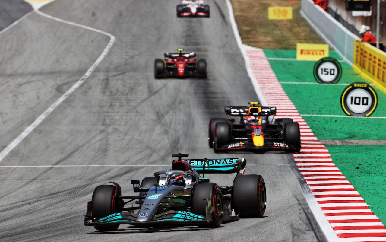 GP SPAGNA, George Russell (GBR) Mercedes AMG F1 W13.
22.05.2022. Formula 1 World Championship, Rd 6, Spanish Grand Prix, Barcelona, Spain, Gara Day.
- www.xpbimages.com, EMail: requests@xpbimages.com © Copyright: Charniaux / XPB Images