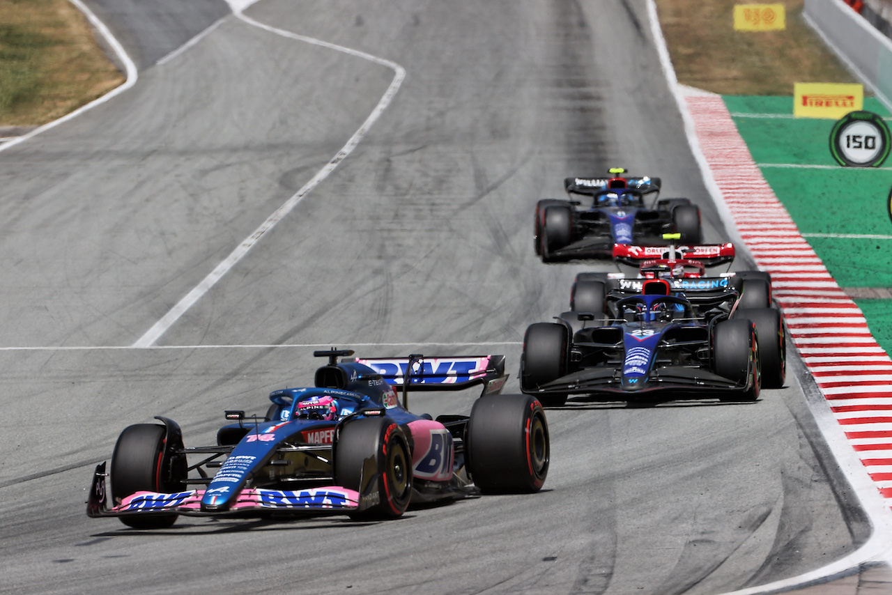 GP SPAGNA, Fernando Alonso (ESP) Alpine F1 Team A522.
22.05.2022. Formula 1 World Championship, Rd 6, Spanish Grand Prix, Barcelona, Spain, Gara Day.
- www.xpbimages.com, EMail: requests@xpbimages.com © Copyright: Charniaux / XPB Images