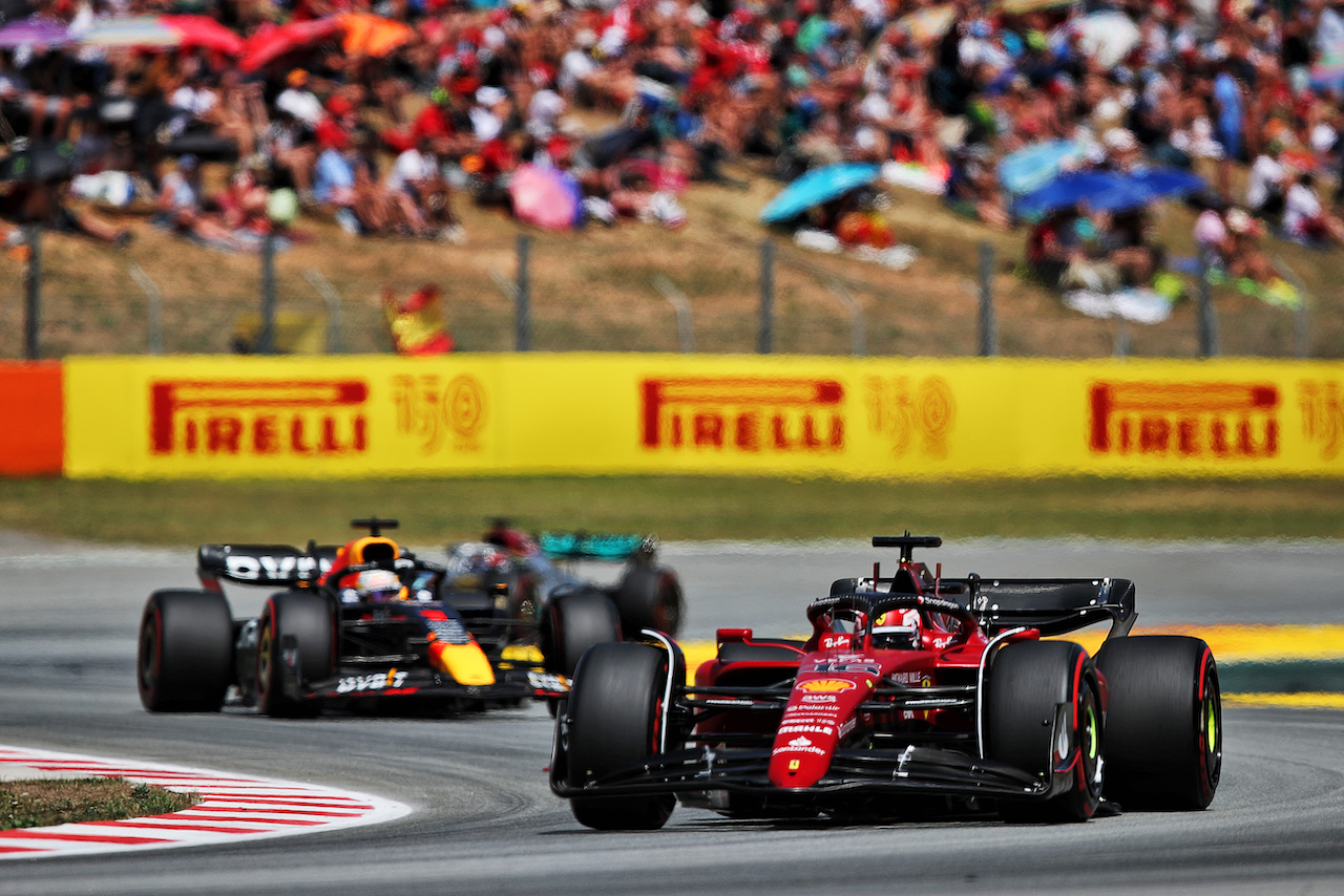 GP SPAGNA, Charles Leclerc (MON) Ferrari F1-75.
22.05.2022. Formula 1 World Championship, Rd 6, Spanish Grand Prix, Barcelona, Spain, Gara Day.
 - www.xpbimages.com, EMail: requests@xpbimages.com © Copyright: Coates / XPB Images